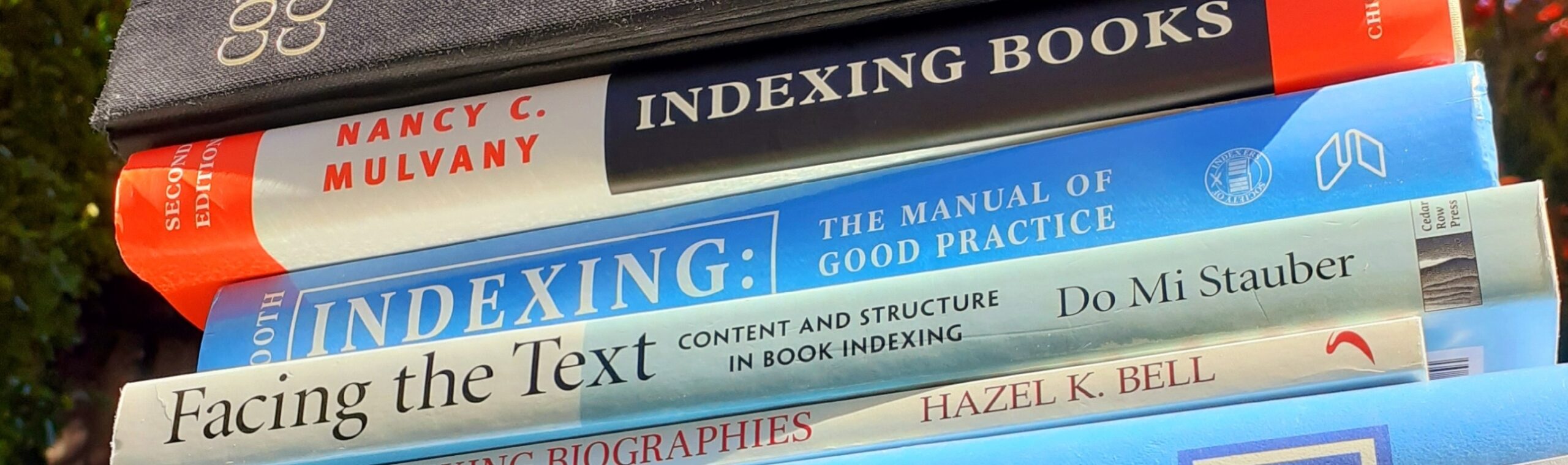 an indexer's reference books