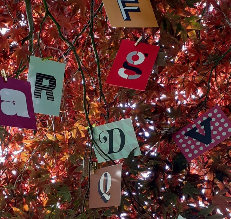 Letters in a tree